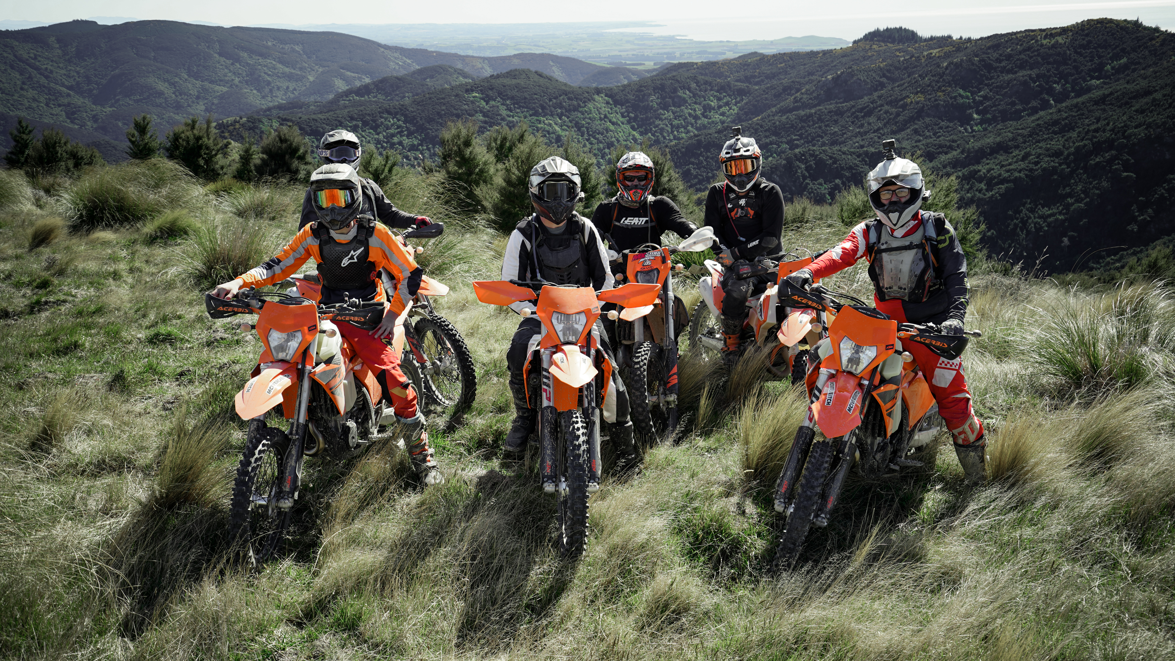 Adventure cycling on gravel terrain
